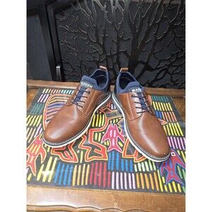 Steve Madden LyddonPT Men7.5 Brown Casual Dress Sneakers Ortholite Comfort Shoes